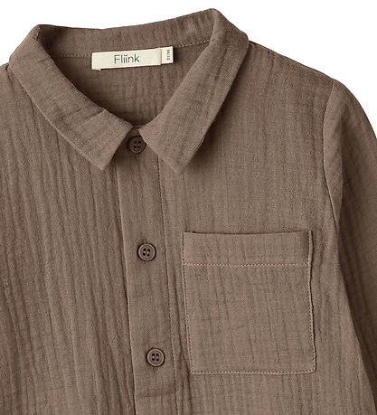 Fliink Shirt - Muslin - Elmo - Pine Bark Fliink Shirt - Muslin - Elmo - Pine Bark