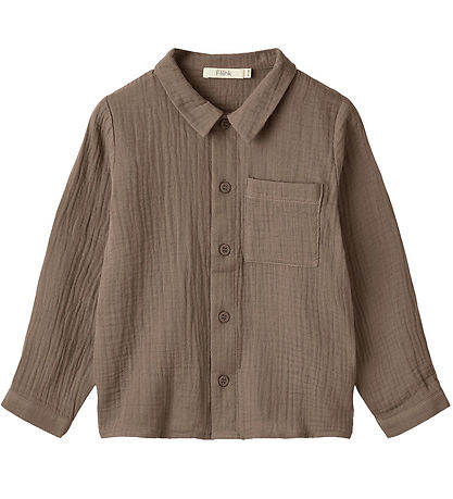 Fliink Shirt - Muslin - Elmo - Pine Bark