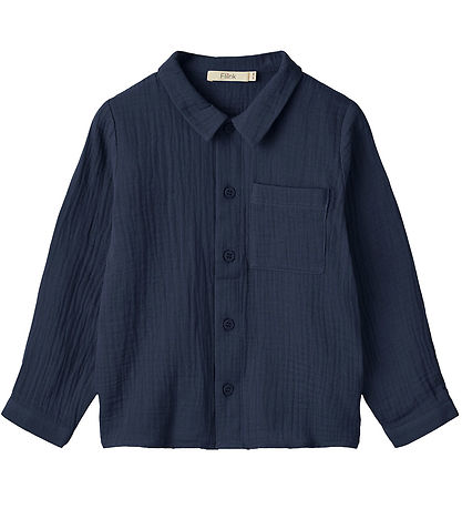 Fliink Chemise - Mousseline - Elmo - Insinia Blue Fliink Chemise - Mousseline - Elmo - Insinia Blue