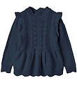 Fliink Bluse - Strick - Alilly Peplum - Insignia Blue