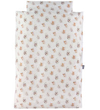 Nørgaard Madsens Bedding - Baby - White w. Little Foxes And Hedg Nørgaard Madsens Bedding - Baby - White w. Little Foxes And Hedg