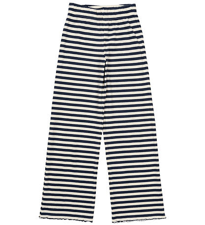 The New Trousers - Rib - TnMoore Wide - Mood Indigo Striped