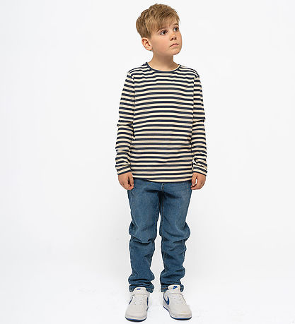 The New Blouse - Rib - TnMoore - Mood Indigo Striped The New Blouse - Rib - TnMoore - Mood Indigo Striped