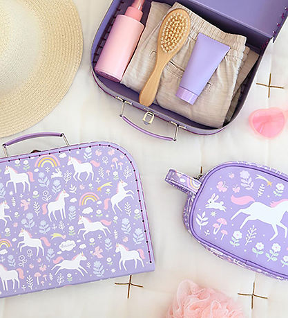 A Little Lovely Company Cardboard Suitcase - 2 pcs - 29x20/25.5x