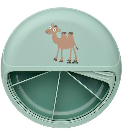 Carl Oscar Snackbox - MiniDisc - 12 cm - Green w. Camel