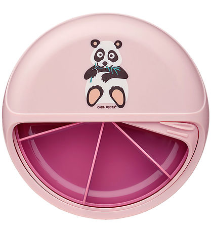 Carl Oscar Snackbox - MiniDisc - 12 cm - Pink w. Panda Carl Oscar Snackbox - MiniDisc - 12 cm - Pink w. Panda