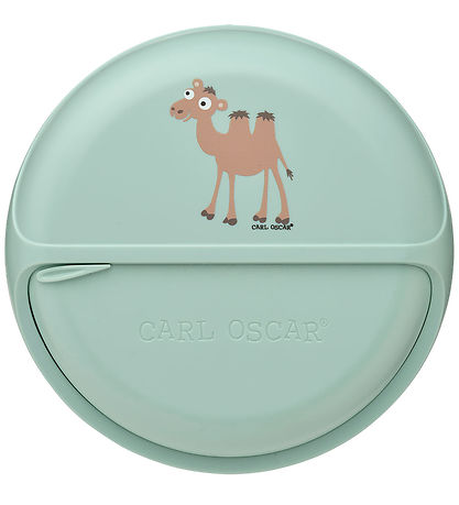 Carl Oscar Snackbox - SnackDisc - 15 cm - Grün m. Kamel