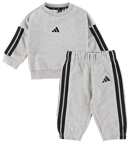 adidas Performance Sweat Set - I 3S Jog 240 - Mgreyh/Clpink adidas Performance Sweat Set - I 3S Jog 240 - Mgreyh/Clpink