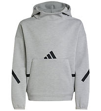 adidas Performance Hoodie - J Z.N.E HD - Mgrey/Black adidas Performance Hoodie - J Z.N.E HD - Mgrey/Black