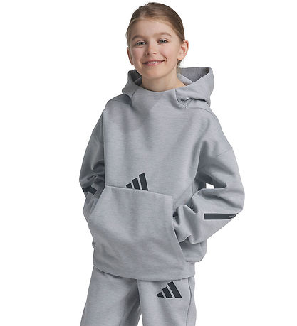 adidas Performance Hoodie - J Z.N.E HD - Mgrey/Black