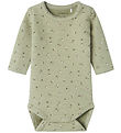 Name It Bodysuit L/æ - NbfTusia - Tea w. Flowers