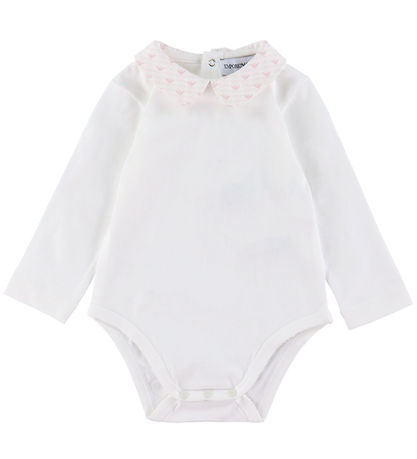 Emporio Armani Romper/Bodysuit L/æ - White/Pink w. Log
