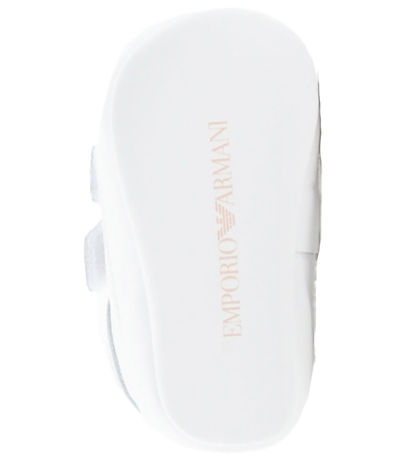 Chaussons Emporio Armani - Blanc av. Rose