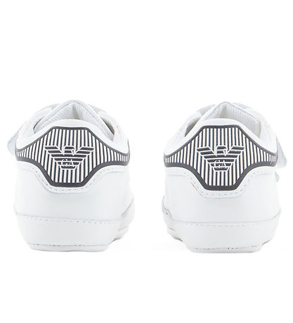 Emporio Armani Slippers - White w. Navy