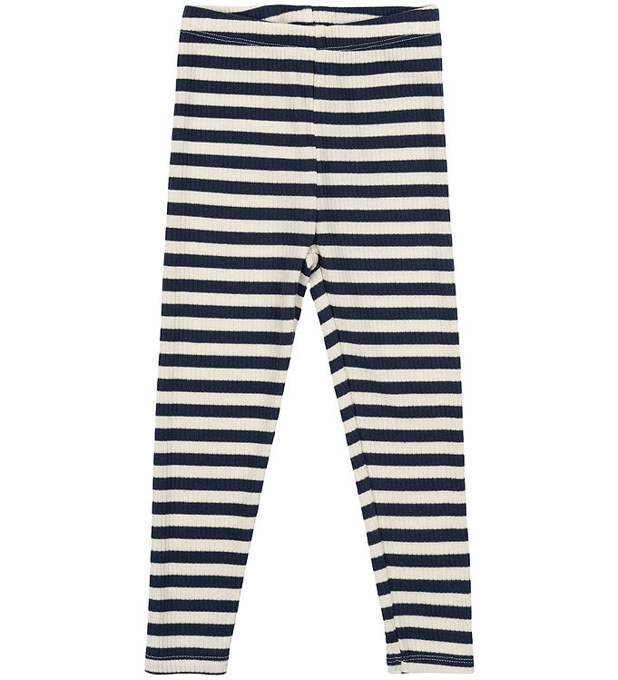 The New Siblings Leggings - Rib - Föregående - Mood Indigo Strip