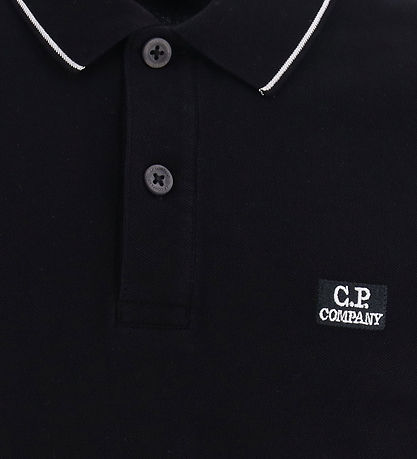 C.P. Company Polo - Musta M. Valkoinen