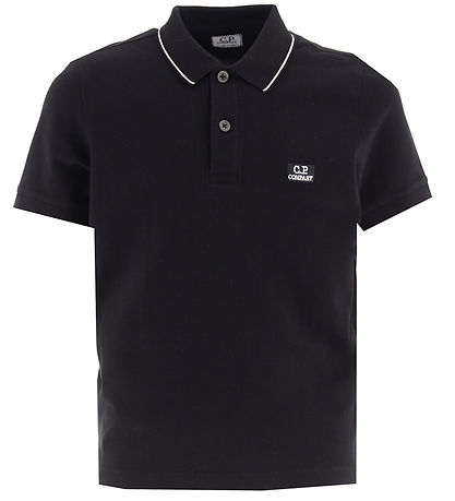 C.P. Company Polo - Musta M. Valkoinen