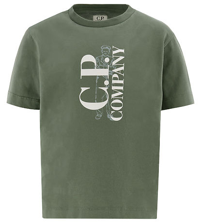 C.P. Company T-shirt - Army Green w. White/Dusty Green