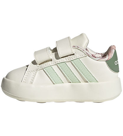 adidas Performance Skór - Grand Dómstóll Dino CF - Owhite/Lingrn