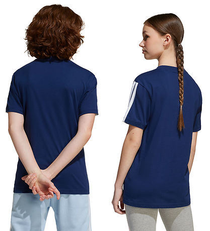adidas Performance T-shirt - J 3S - Dark blue/White