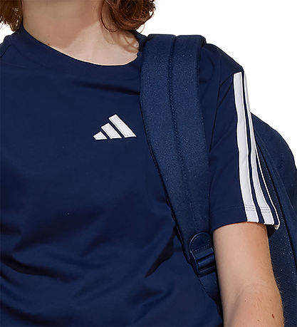adidas Performance T-shirt - J 3S - Dark blue/White
