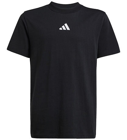 adidas Performance T-shirt - J SL - Black/White adidas Performance T-shirt - J SL - Black/White