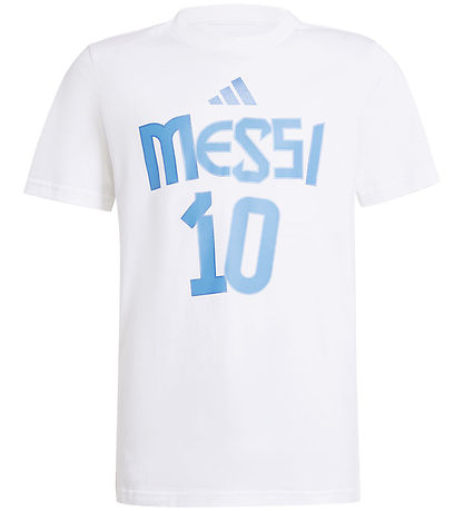 adidas Performance T-shirt - Y Messi N&N G T - White w. Print