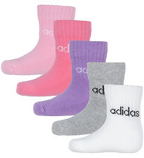 adidas Performance Socks - 5-Pack - Lin Ank - Trupnk/Pnkfus/We adidas Performance Socks - 5-Pack - Lin Ank - Trupnk/Pnkfus/We