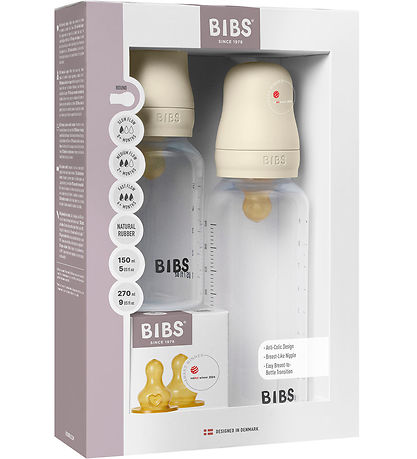 BIBS Mateflaskesett - Grow And Flow - Naturgummi - 150 ml/270 ml BIBS Mateflaskesett - Grow And Flow - Naturgummi - 150 ml/270 ml
