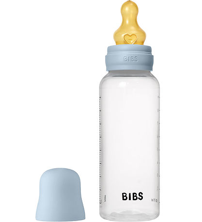 BIBS Feeding Bottle - 270 mL - PP/Natural Rubber - Baby Blue BIBS Feeding Bottle - 270 mL - PP/Natural Rubber - Baby Blue