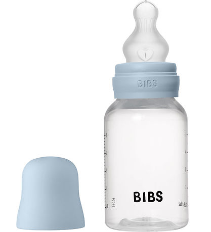BIBS Feeding Bottle - 150 mL - PP/Silicone - Baby Blue