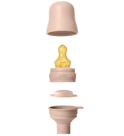 BIBS Feeding Bottle - 150 mL - PP/Natural Rubber - Blush