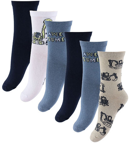 Name It Socken - 6er-Pack - NmmWagon - China Blue