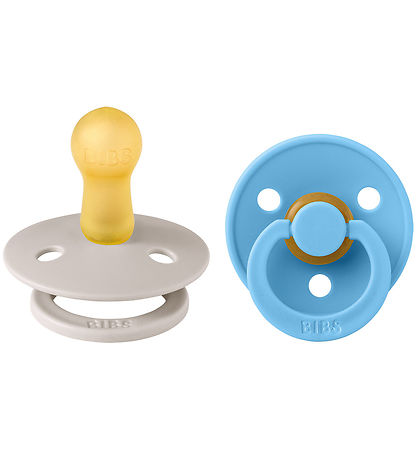 BIBS Colour Smokker - Str. 2 - 2-pack - Rund - Sopp/Breeze