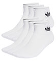 adidas Originals Ankle Socks - 6-Pack - White w. Black