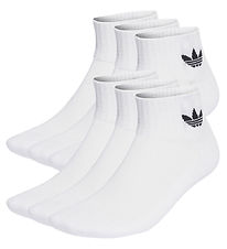 Socquettes adidas Originals - 6 Pack - Blanc av. Noir Socquettes adidas Originals - 6 Pack - Blanc av. Noir