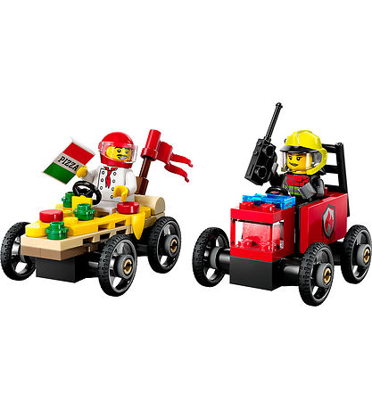 LEGO® City - Pizza vs. Fire Truck Race Car Pack 60458 - 70 Set