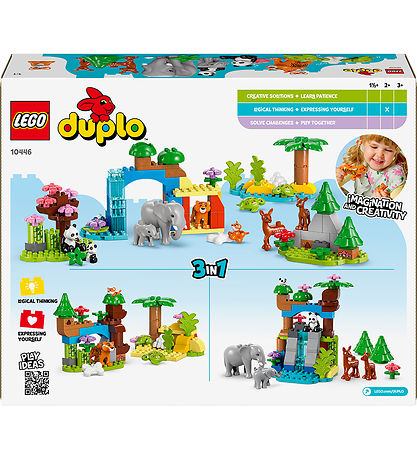 LEGO® DUPLO - 3in1 Wild Animal Families 10446 - 3-in-1 - 92 Par