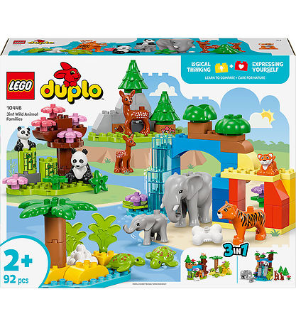 LEGO® DUPLO - 3in1 Wild Animal Families 10446 - 3-in-1 - 92 Par