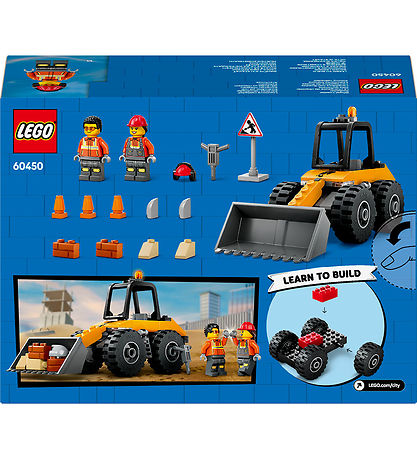 LEGO® City - Yellow Construction Wheel Loader 60450 - 81 Partar LEGO® City - Yellow Construction Wheel Loader 60450 - 81 Partar