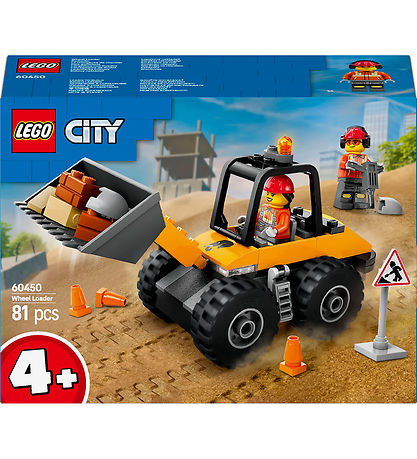 LEGO® City - Yellow Construction Wheel Loader 60450 - 81 Partar LEGO® City - Yellow Construction Wheel Loader 60450 - 81 Partar