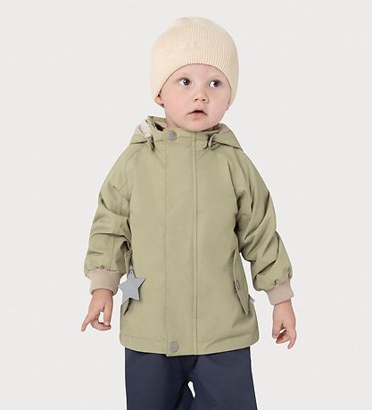 Mini A Ture Lightweight Jacket - MatWally Fleece - Elm Green