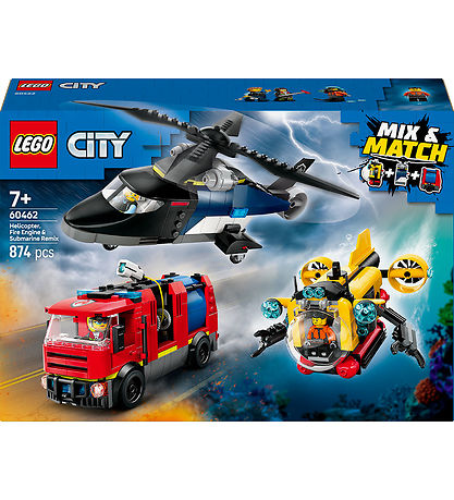 LEGO® City - Remix - Helicopter, Fire Truck & Submarine Remix 60