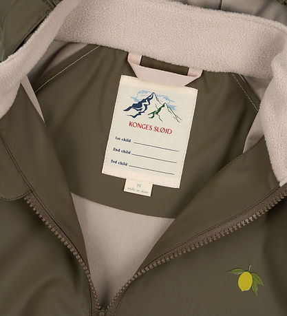 Vêtements de Pluie Konges Sløjd - PU - Plaine - Brûlée Olive Vêtements de Pluie Konges Sløjd - PU - Plaine - Brûlée Olive