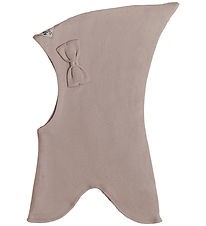 Racing Kids Balaclava - 2-layer - Stone w. Bow Racing Kids Balaclava - 2-layer - Stone w. Bow