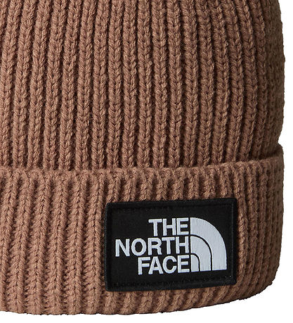 The North Face Beanie - Knitted - Logo Box Cuffed - Latte