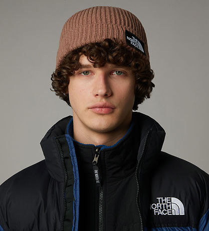 The North Face Beanie - Knitted - Logo Box Cuffed - Latte