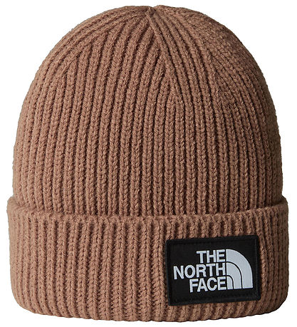 The North Face Beanie - Knitted - Logo Box Cuffed - Latte