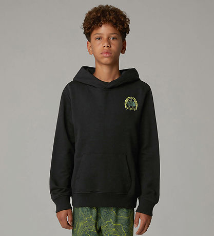 The North Face Hoodie - Graphic Relaxed - Black/Neon Yellow