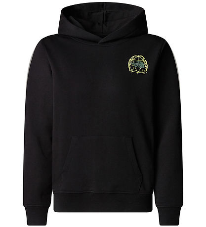 The North Face Hoodie - Graphic Relaxed - Black/Neon Yellow